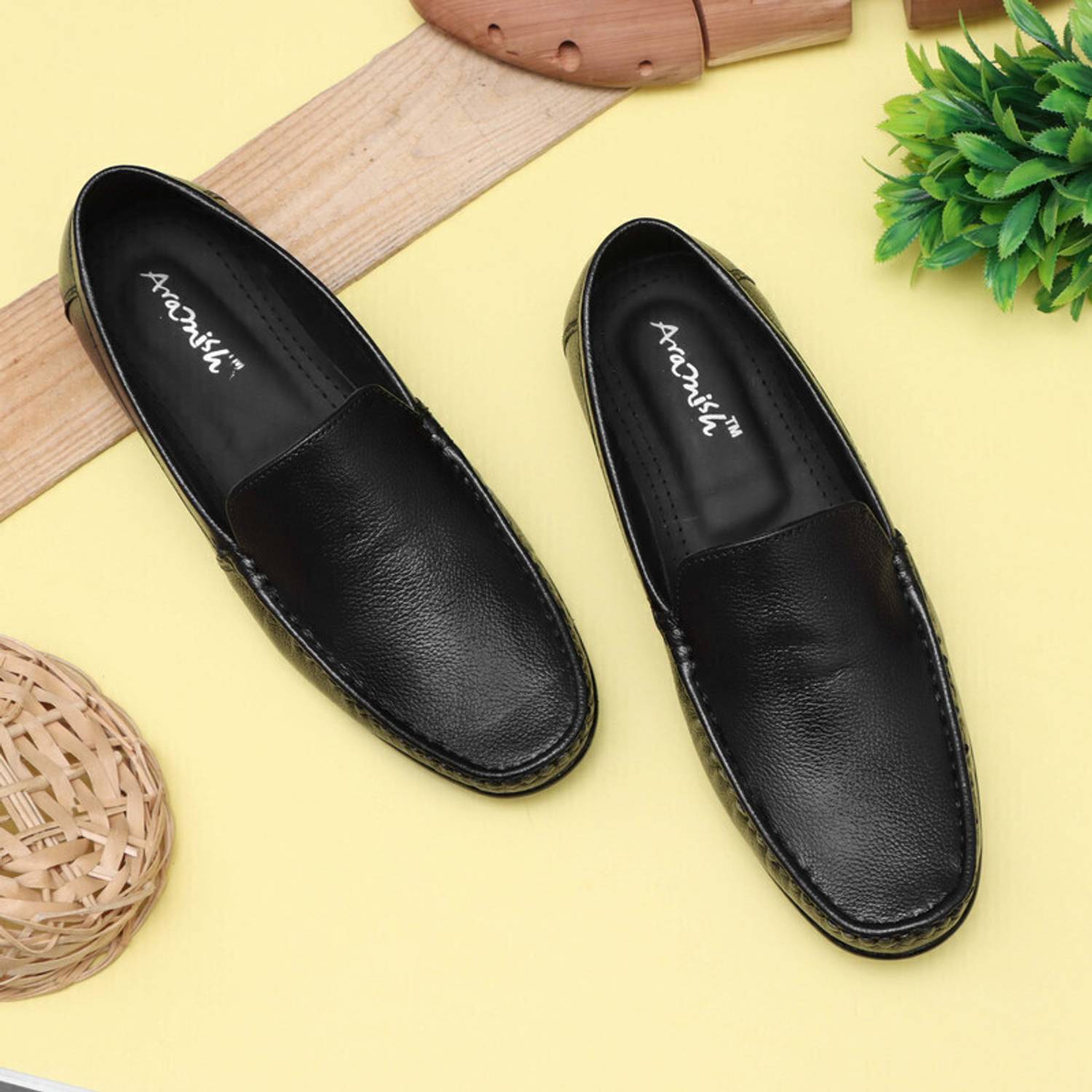 Aramish Genuine Leather Formal Loafers For Men