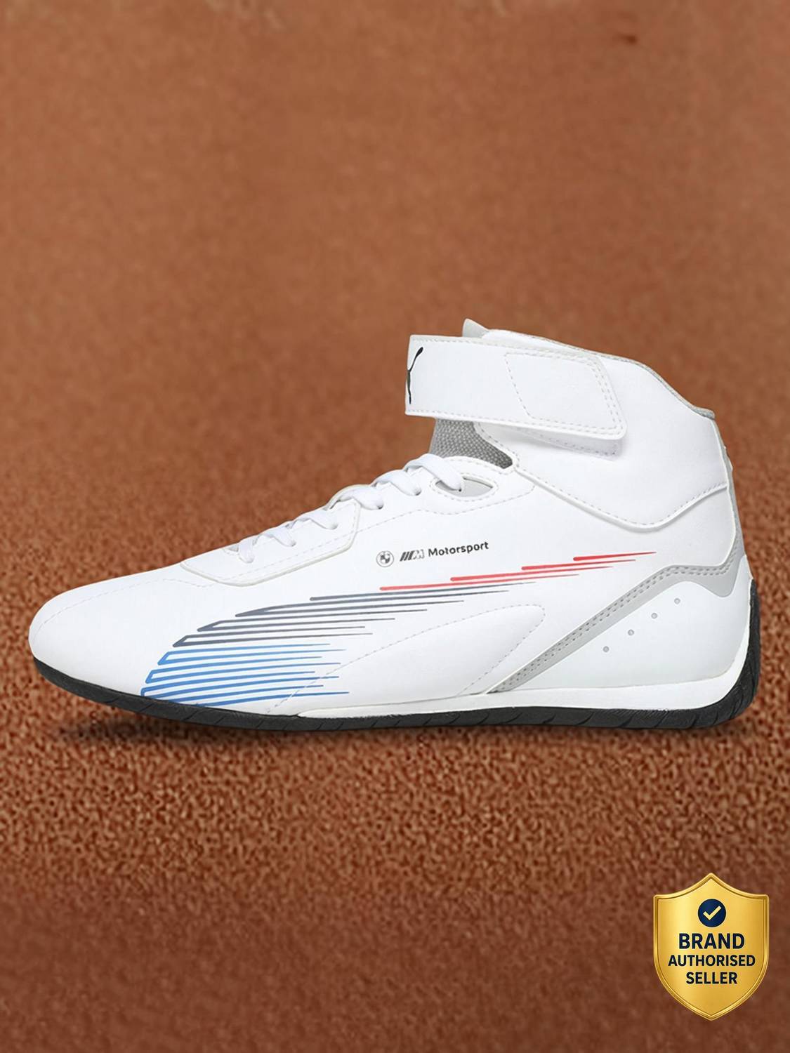 PUMA BMW M Motorsport Neo Cat Mid 2.0 IN White Sneakers - Image 1