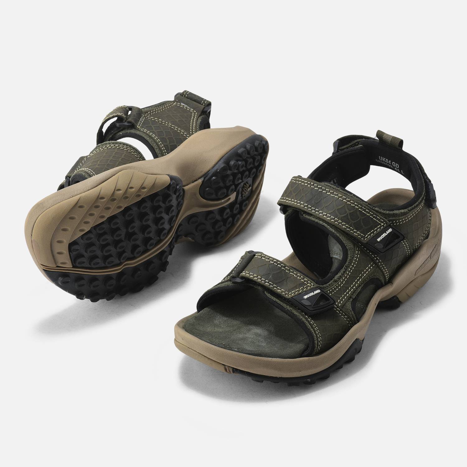 WOODLAND Men Green Sandals - Image 3