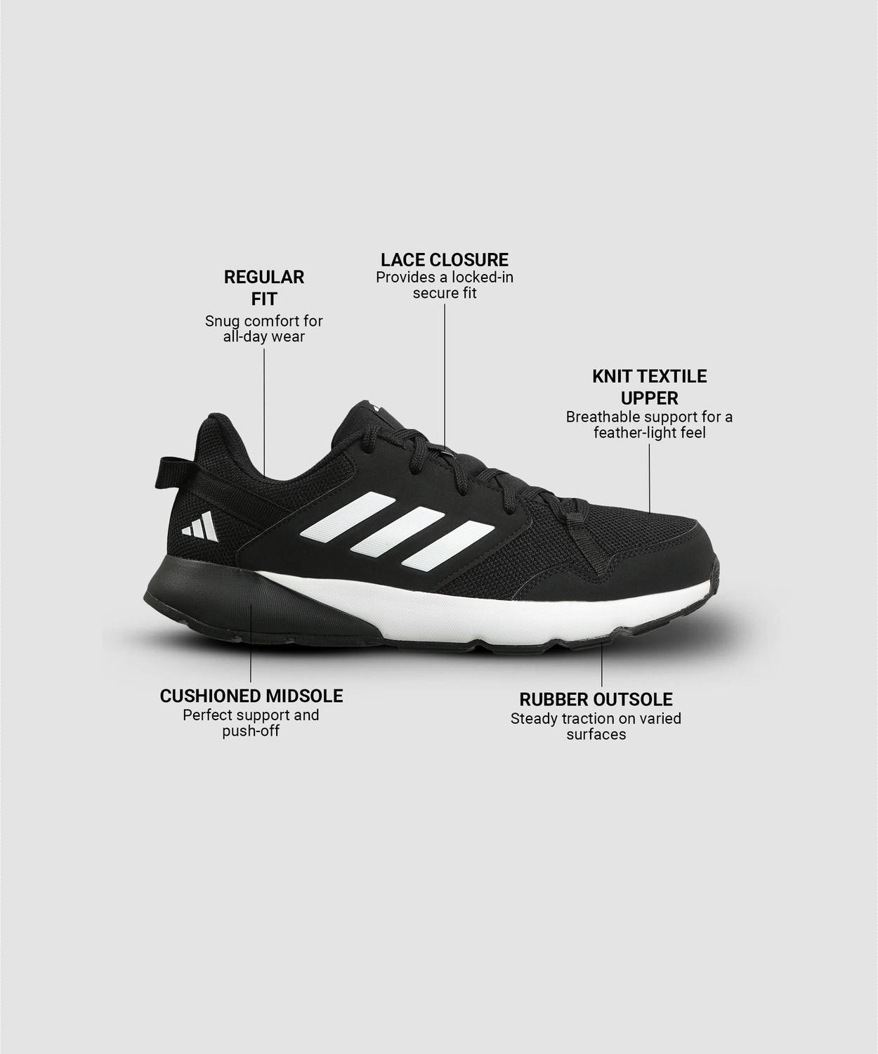 Adidas CyberRun M Black Running Shoes - Image 2