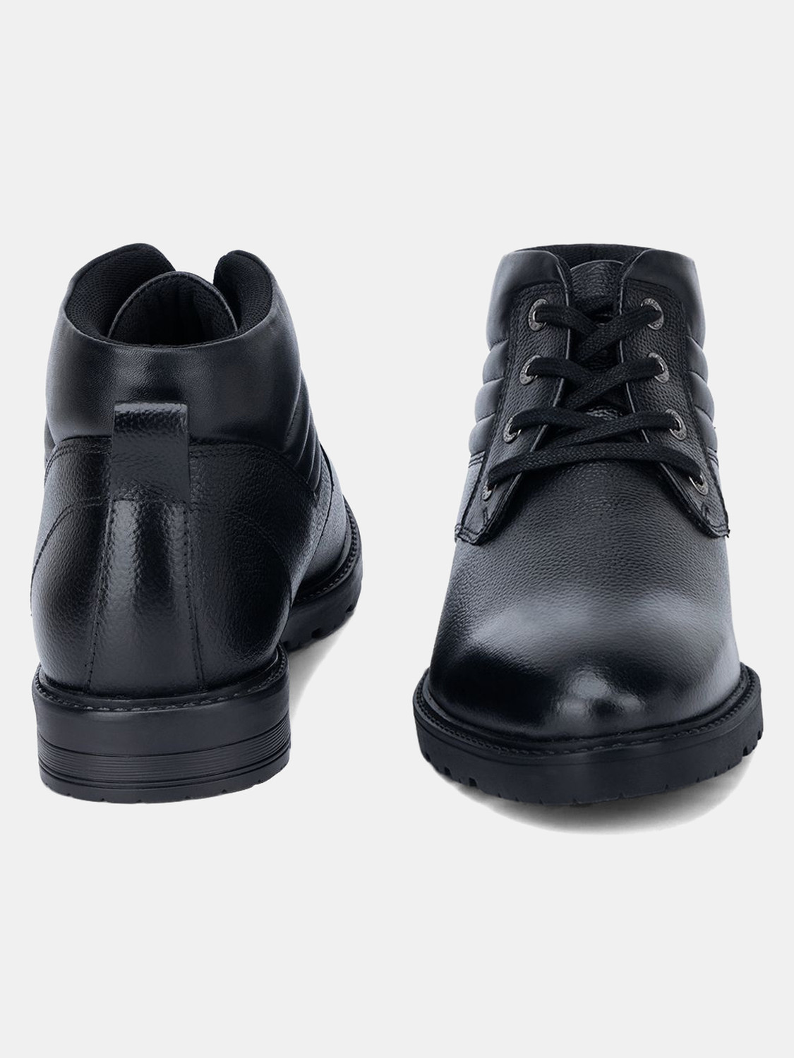 Image of LOUIS STITCH High Ankle Leather Black Chukka Boots for Men Hiking Biking (LSBT-WBNDCK) UK 9 Boots For Men