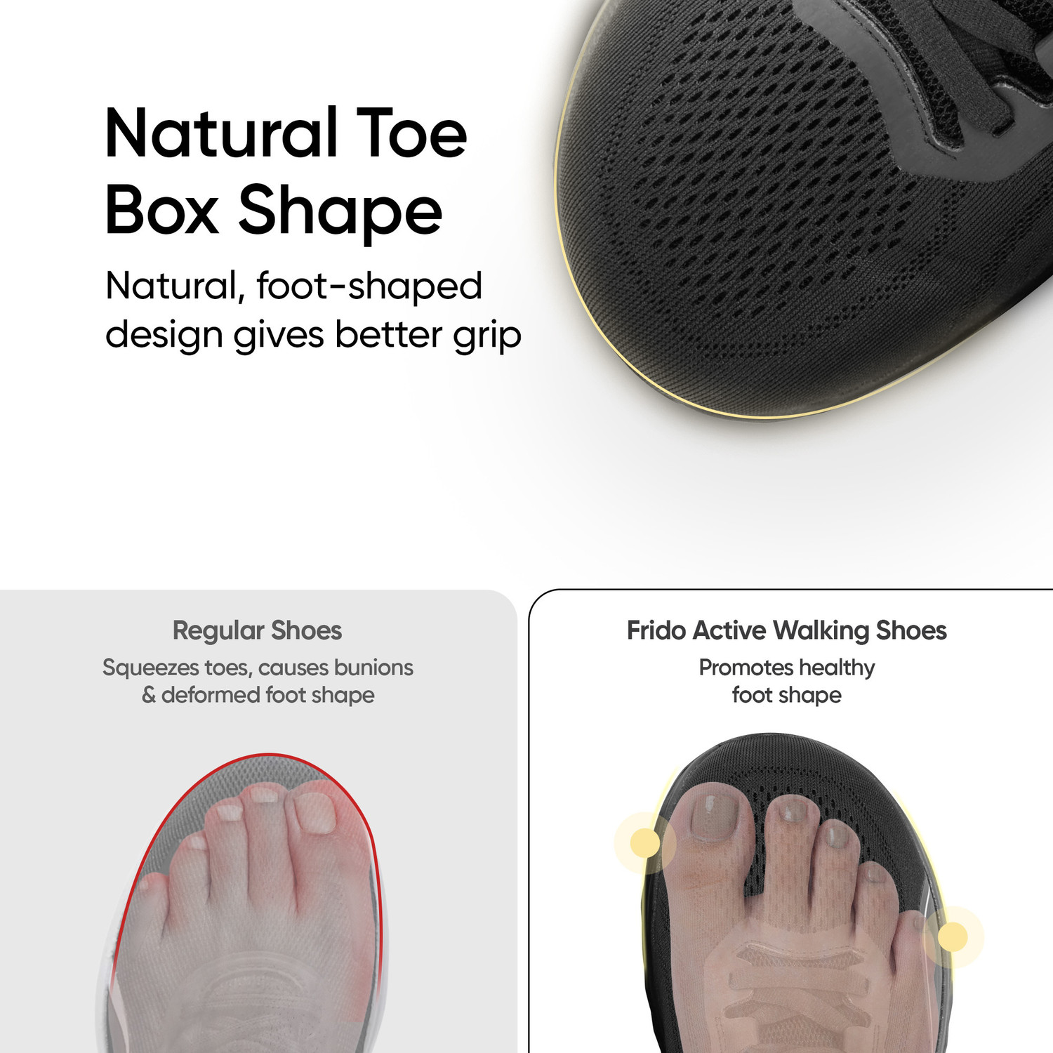 Image of Frido Active Walking Shoes | Zero-Drop Sole with Wide Toe Box for Natural Movement Walking Shoes For Men