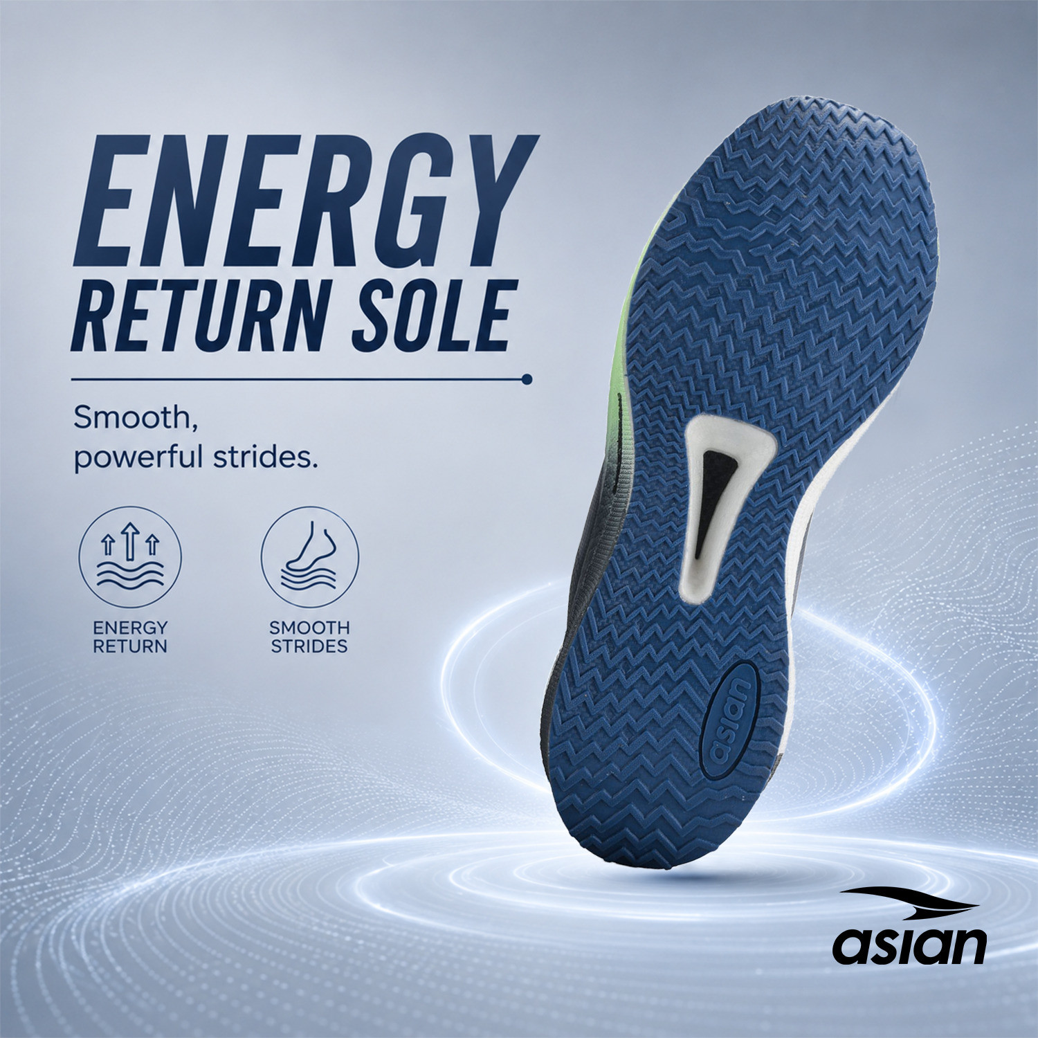 Image of asian Hypercushion Carbon-08 Running Shoes with Energy Return Bounce & Carbon Plate Sneakers For Men