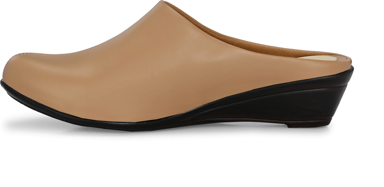 Image of FOOTLOOSE Flats Comfortable Slip On Backless Pointed Toe Mules Casuals For Women