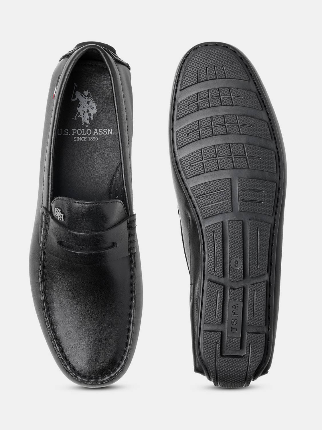 U.S. POLO ASSN. Men Black Loafers - Image 5