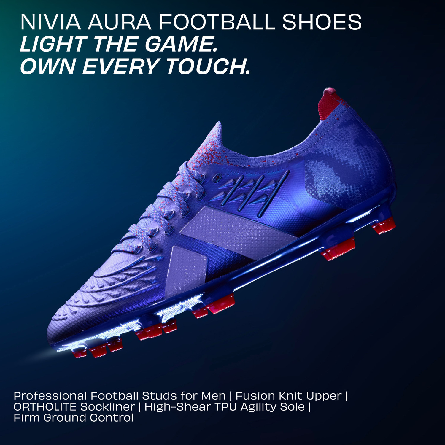 Image of NIVIA Aura Football Studs Football Shoes For Men