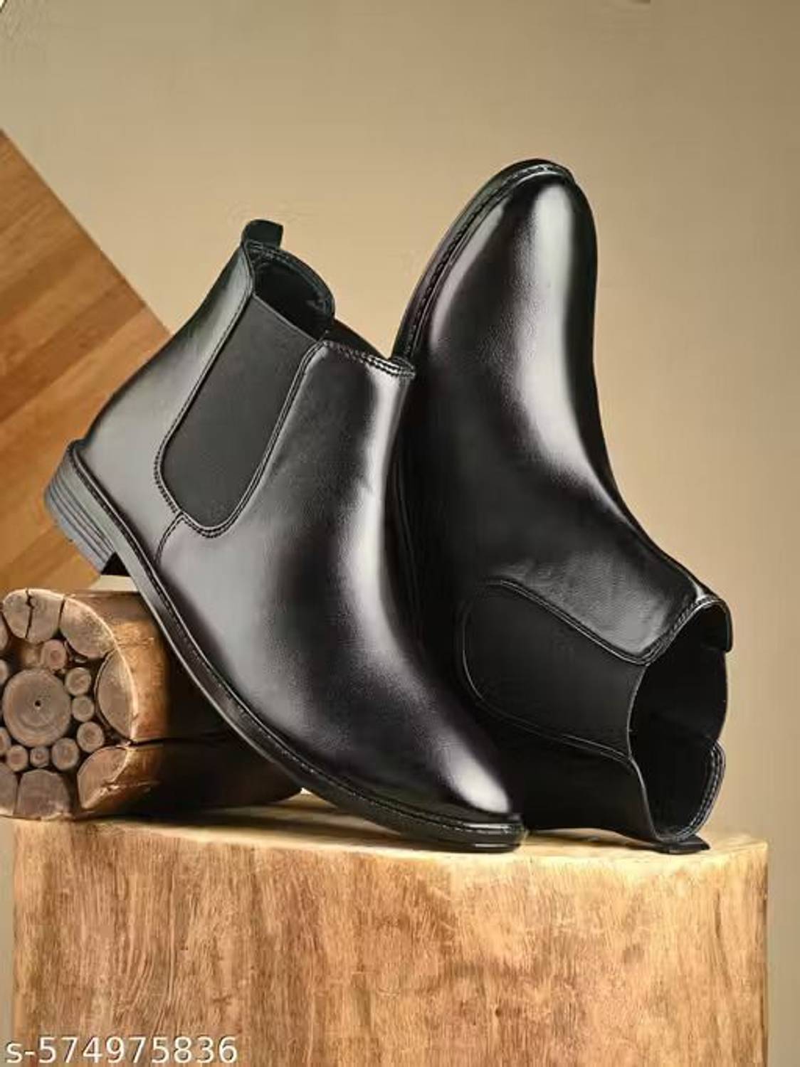 TRM Men's Black Boots - Image 1