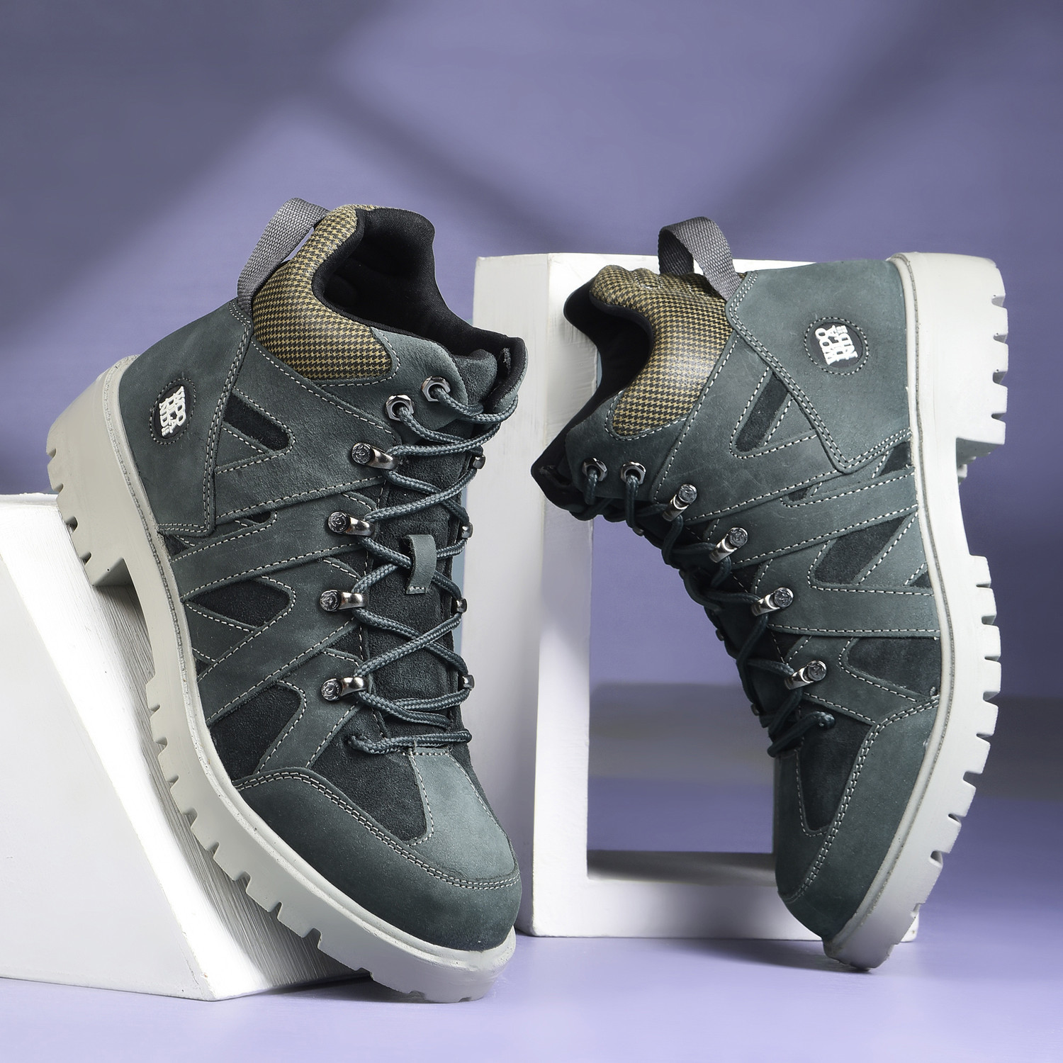 Image of WOODLAND Outdoor Durable Comfortable Everyday High Ankle Boots For Men