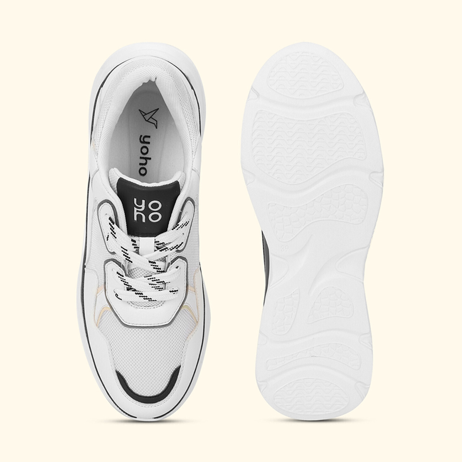 Image of yoho Yoho Chunky Sneakers for Women | Cushioned Insole | Anti-Skid | Casual Shoes Sneakers For Women