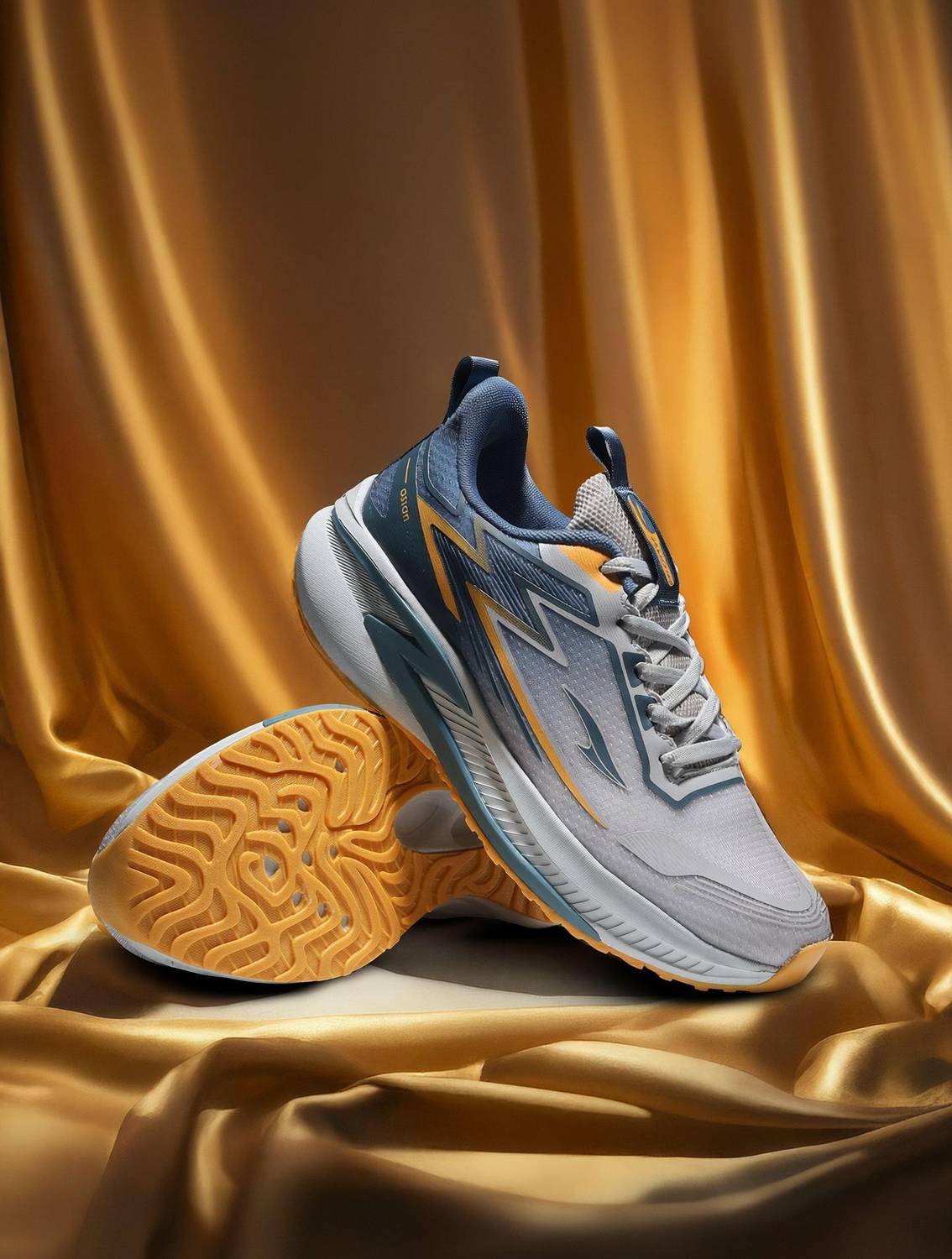 asian Quantum-28 Men’s Running Shoes with Stylish Knit Mesh & Traction Grip Sole Running Shoes For Men