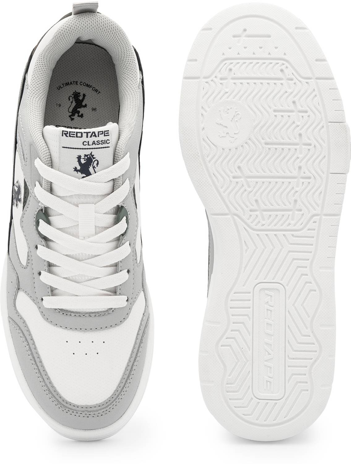 RED TAPE Low Cut Sneaker for Men in White Grey - Image 5