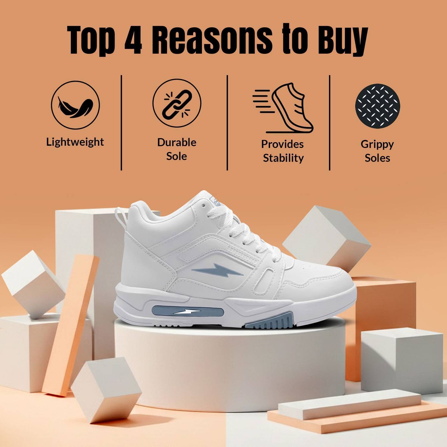 BRUTON SneekX Premium Lace-Up High Tops - Image 3