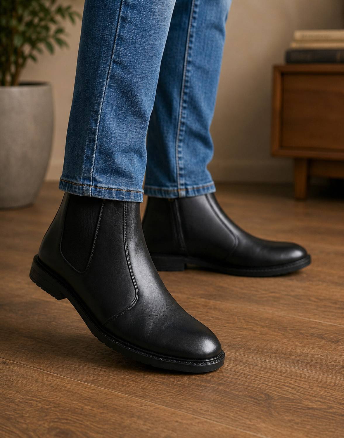 Roadster Men's Zip Chalsea Boots - Image 5