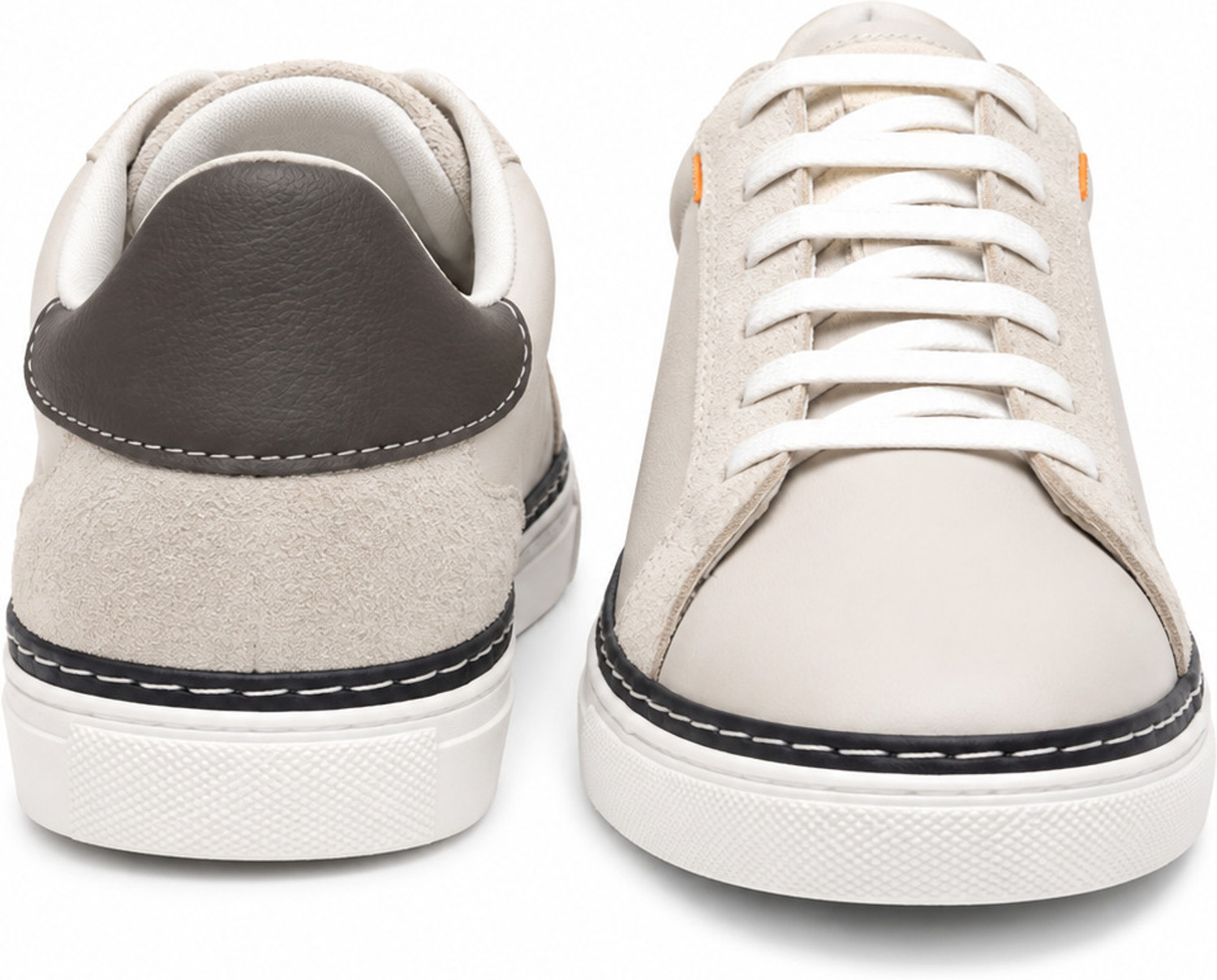Image of mundaaz 100% genuine Leather shoes Casuals For Men (Off White, 7)