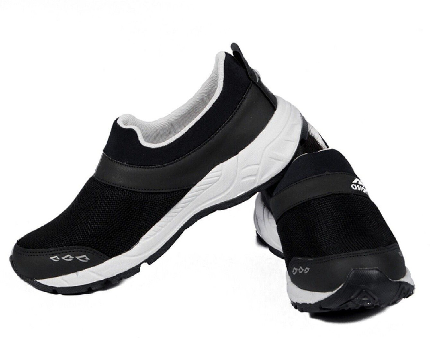 Image of asian Future-04 laceless sports shoes for men | Stylish Casual sneakers for men without laces | running shoes for boys | Slip on black shoes for running, walking, gym, trekking & party Running Shoes For Men