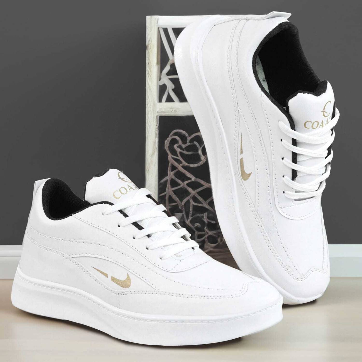 Coaachi Men’s Casual Comfort Lace-Up Sneakers - Image 1