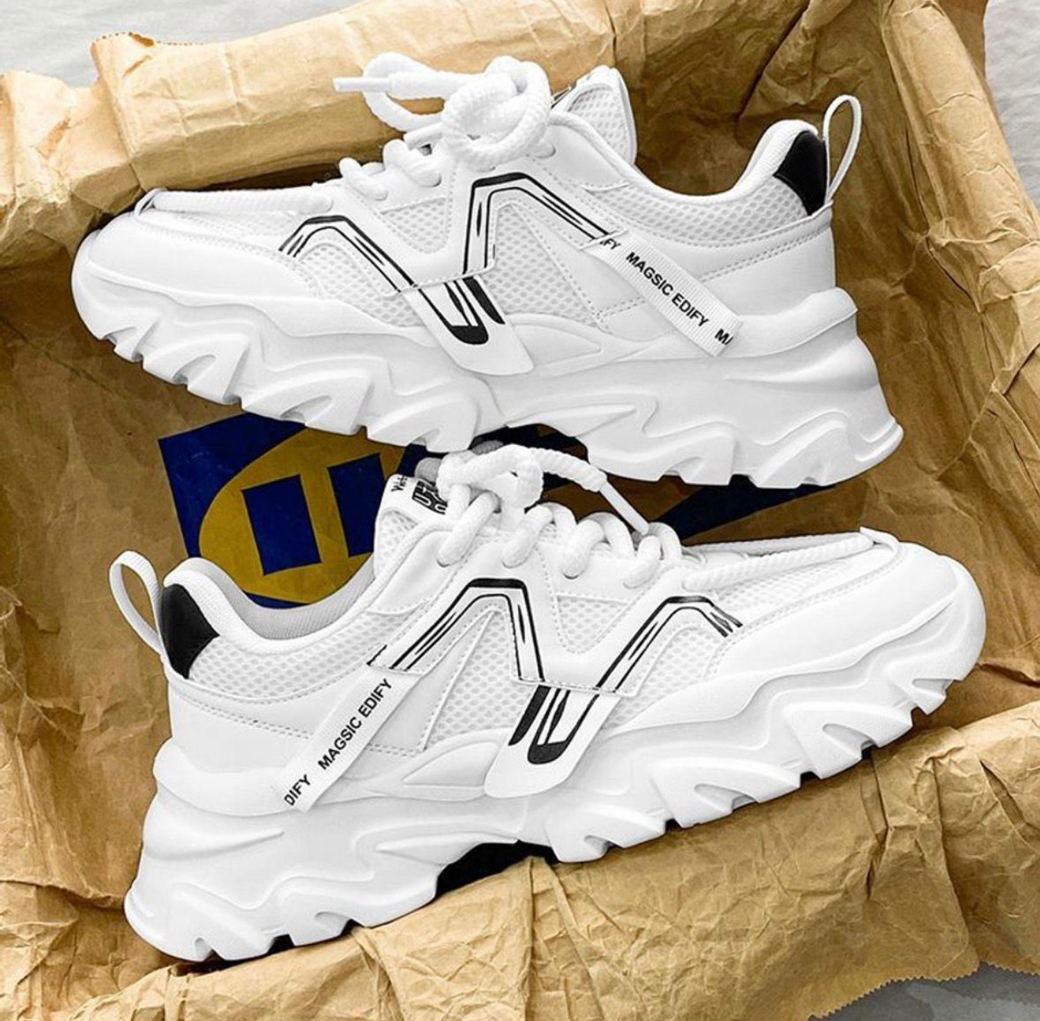 Image of VOLAX Men's Trendy High Quality Running Walking Sports Shoes High Tops For Men