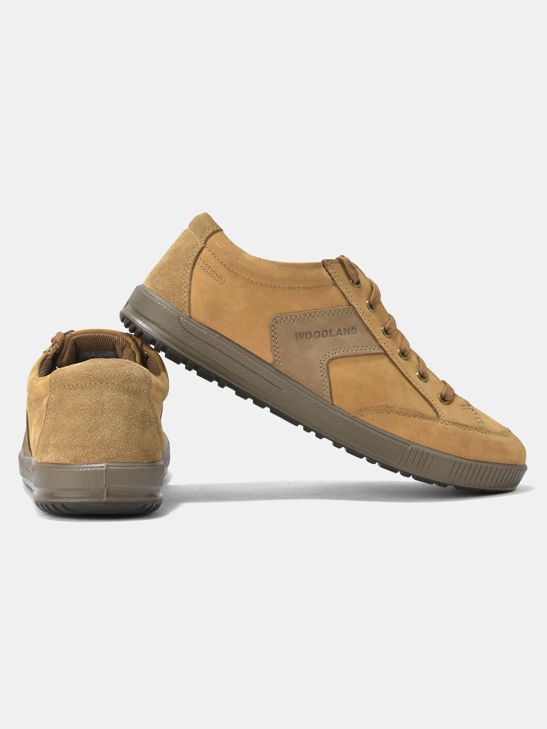 Image of WOODLAND Lace Up Lightweight Breathable Comfortable Daily Use Casuals For Men
