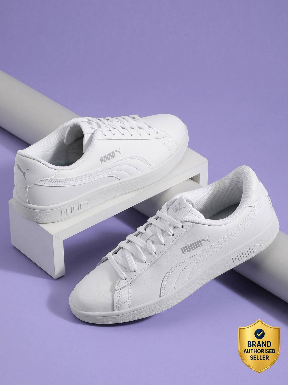 PUMA Smash v2 L Sneakers For Men White