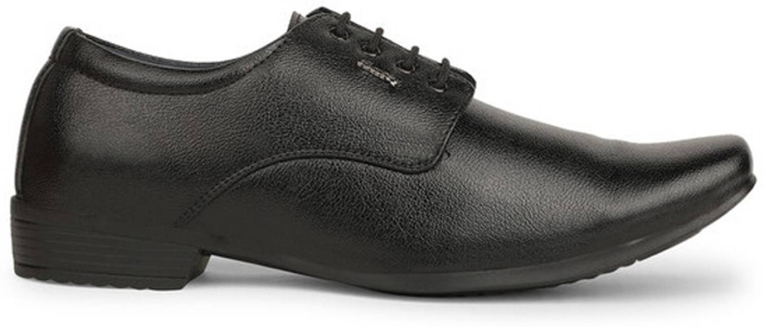 Bata Men's Black Derby Shoes - Image 3