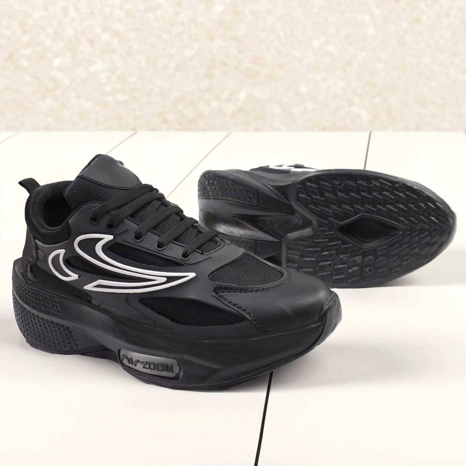 CRAETA Men's Black Sneakers - Image 5