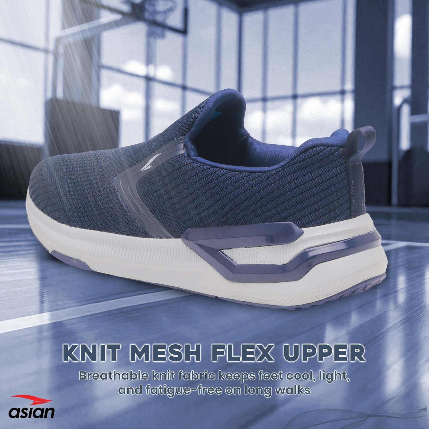 Image of asian Wonderwalk Pro-13 Men's Walking Shoes | Breathable Shoes with Arch Support Walking Shoes For Men