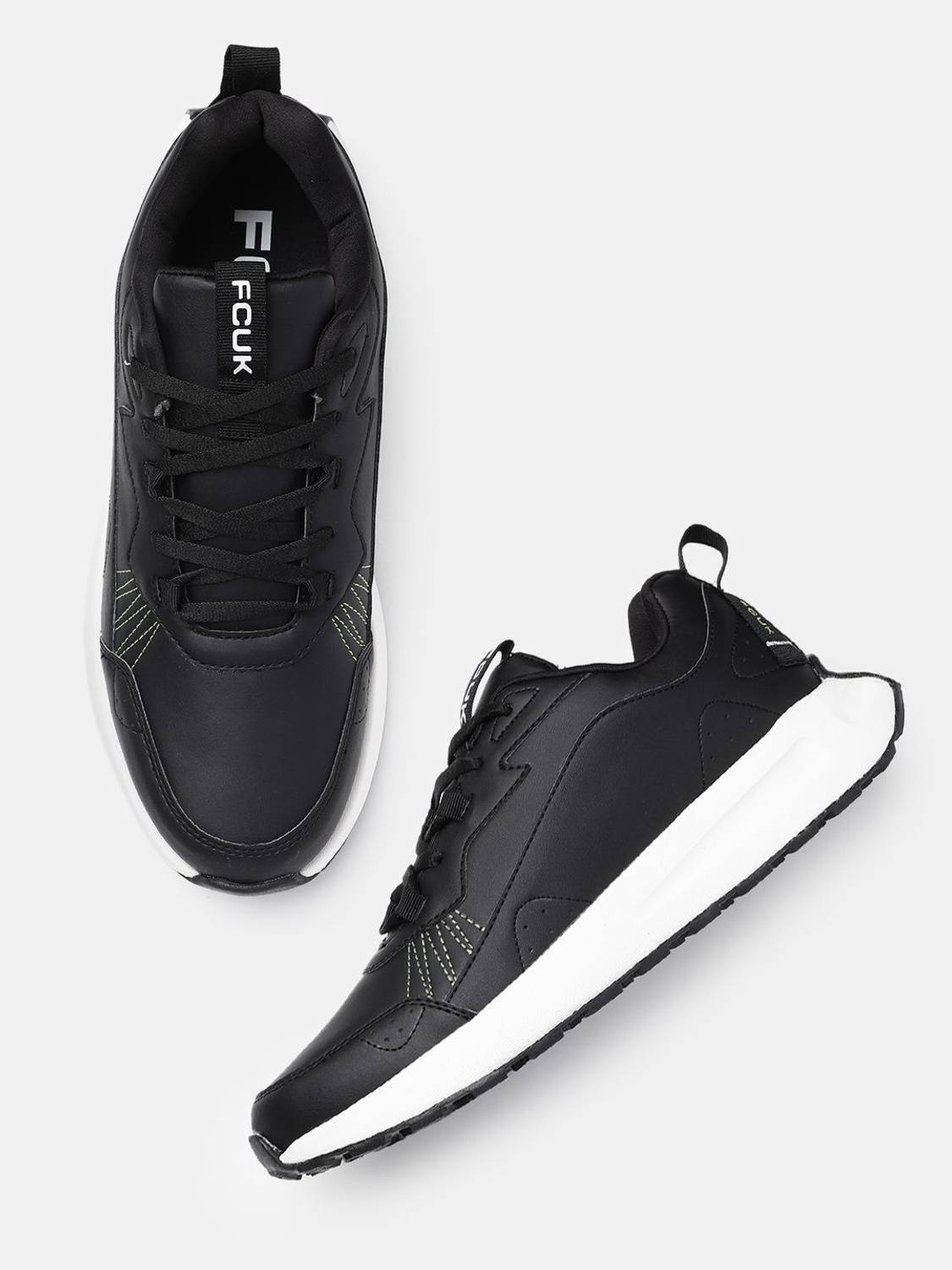 FCUK Sneakers For Men Black - Image 1