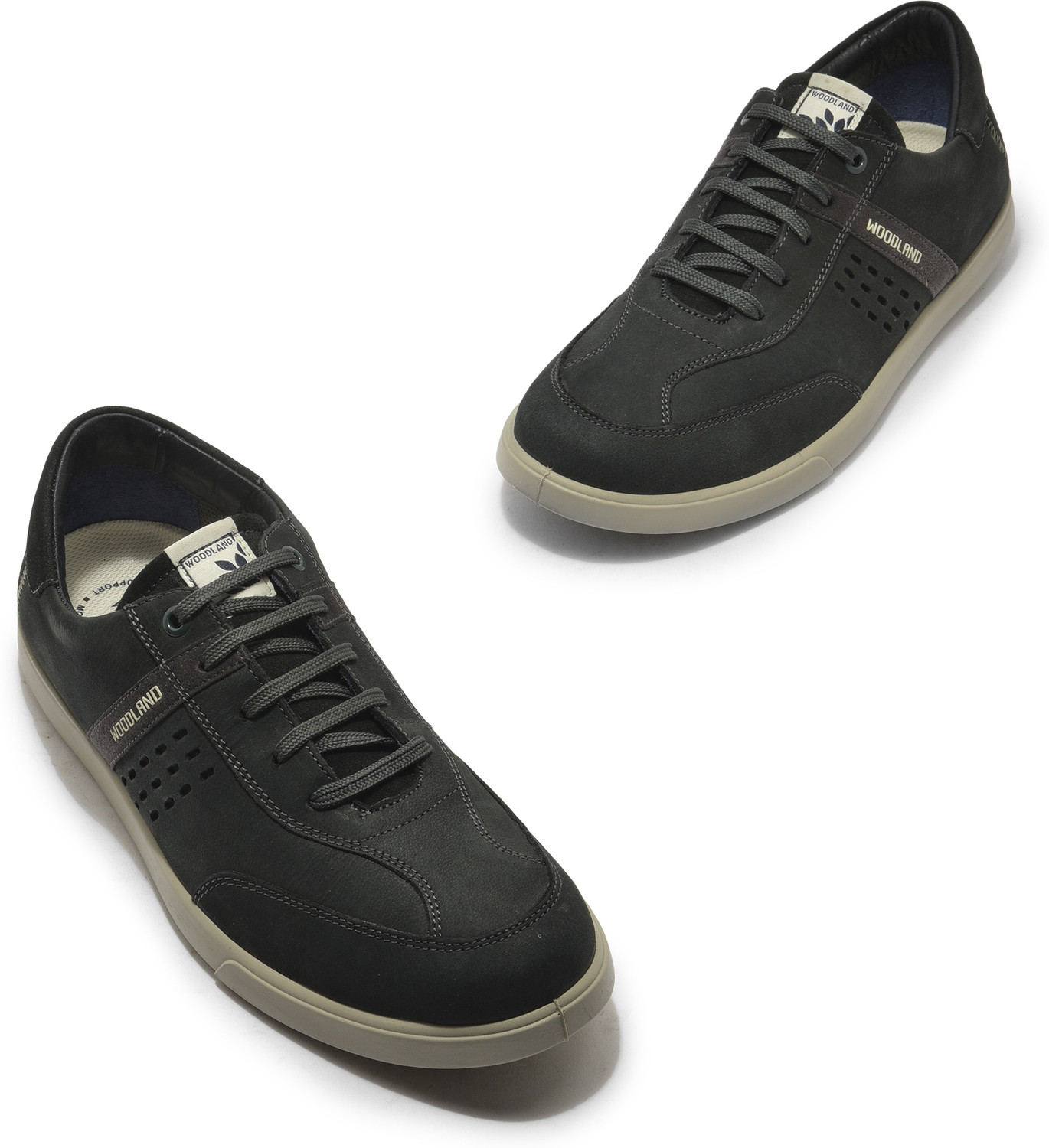 Image of WOODLAND Lace Up Lightweight Breathable Comfortable Daily Use Casuals For Men