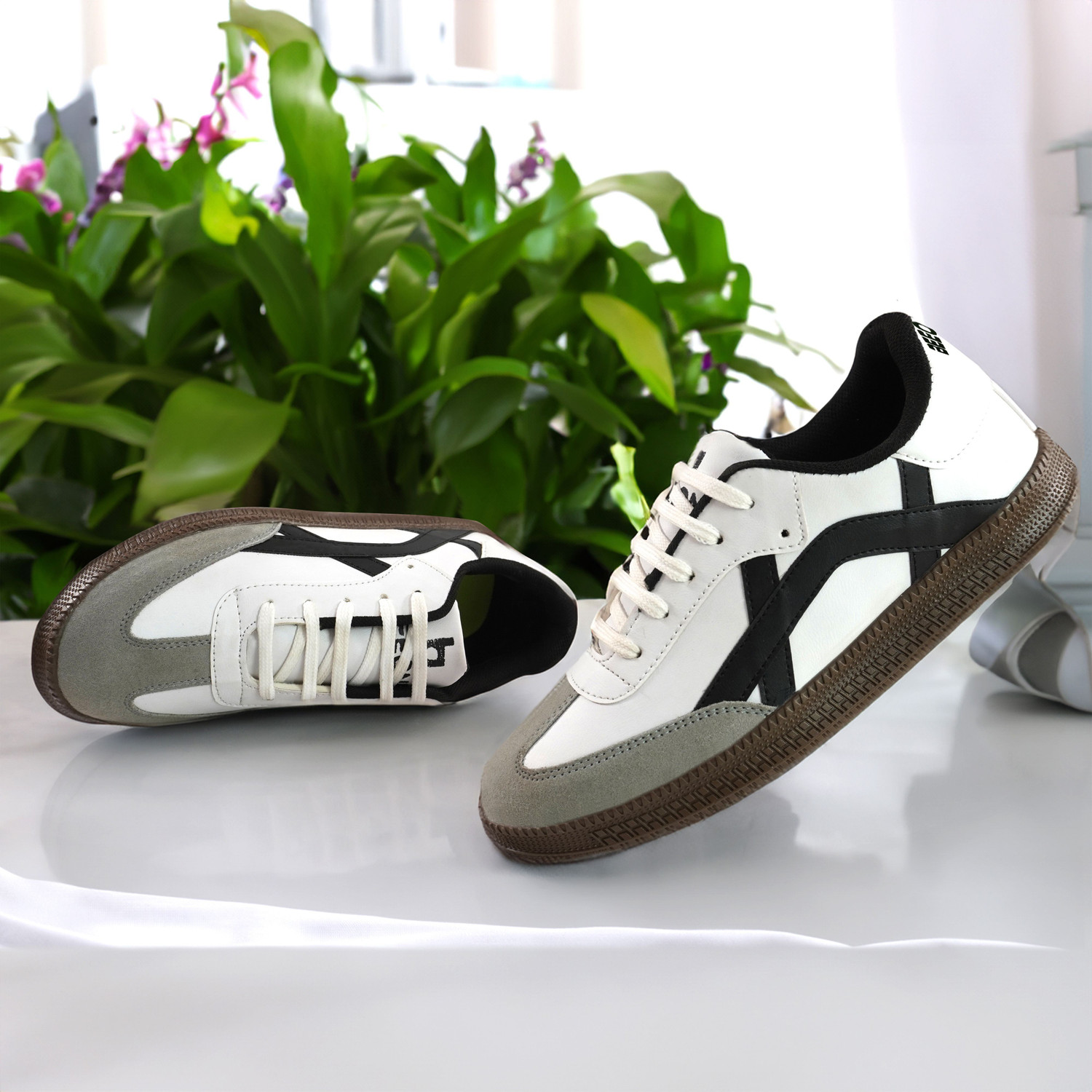 Image of BeeOne Casual Shoes for Men | Elegantly Rounded Front, Soothing Insole Sneakers Sneakers For Men