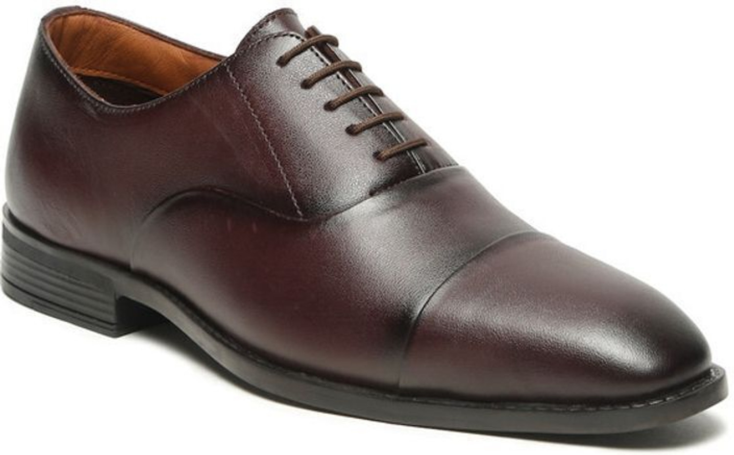 Image of Teakwood Leathers Men's Brown Oxford Lace-Up Shoes Lace Up For Men