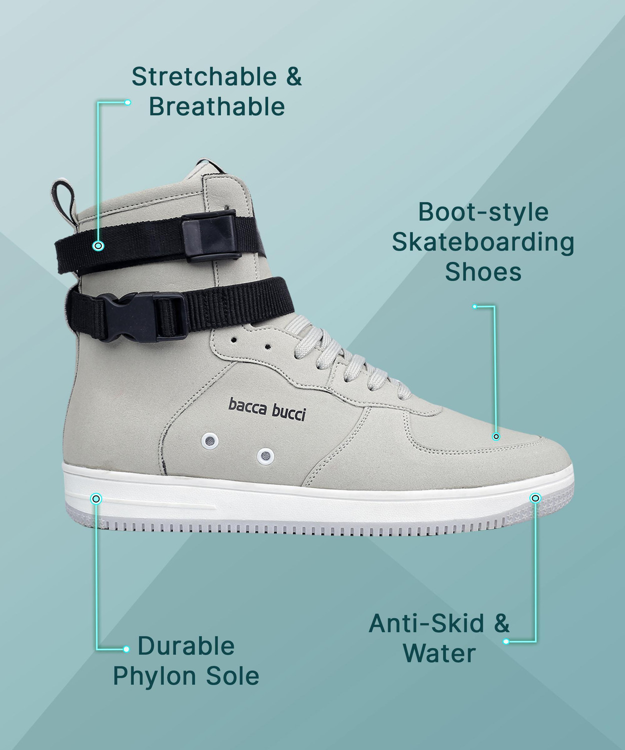 Image of bacca bucci Hustle Urban Fashion Sneakers For Men