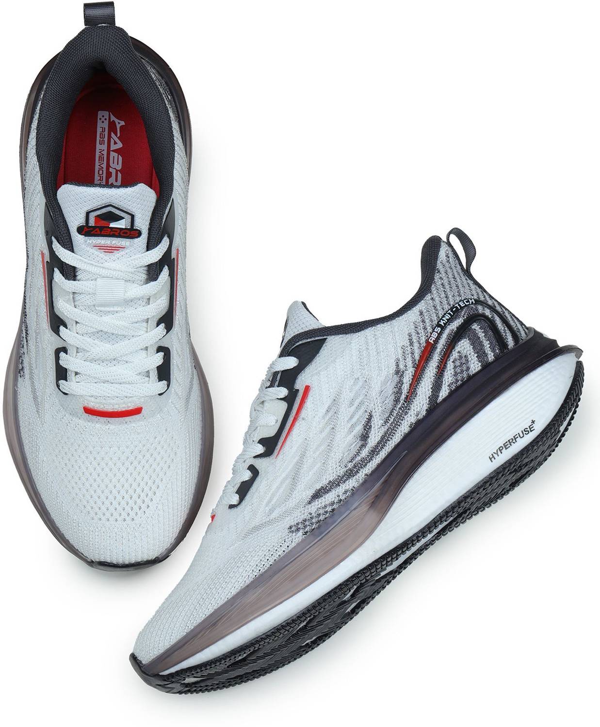 Abros HAMSTER PRO Men's Running Shoes Gray - Image 4