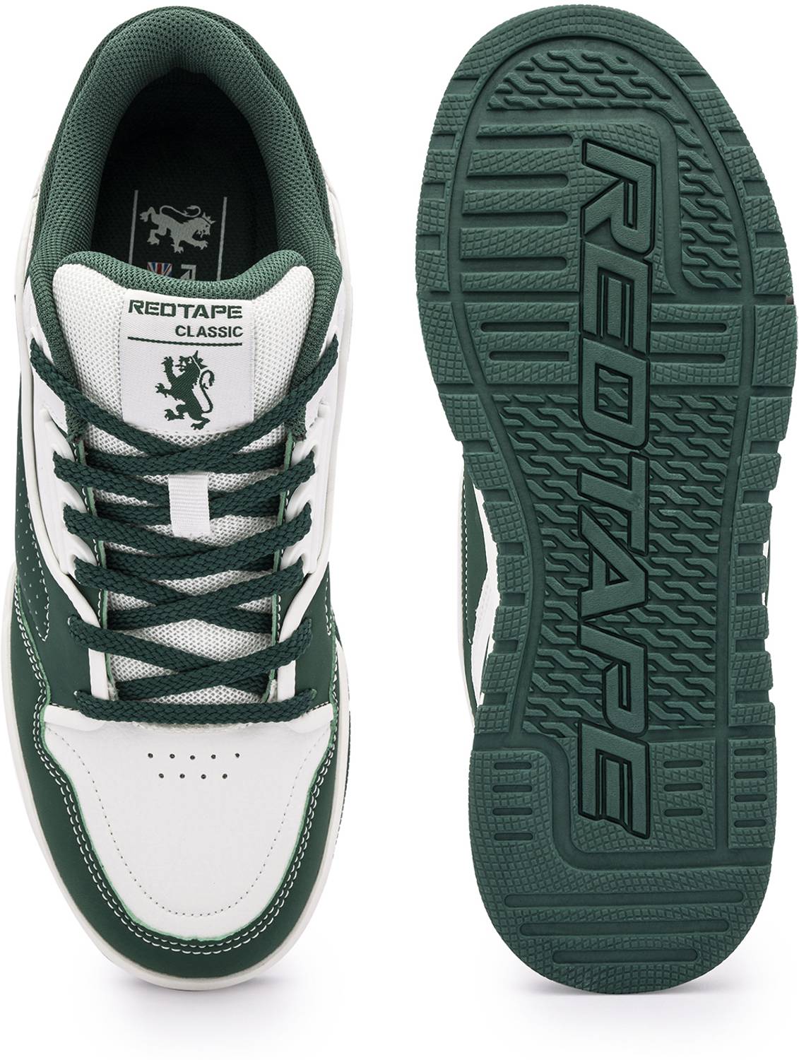 RED TAPE Men's Low Cut Sneaker in Green - Image 5
