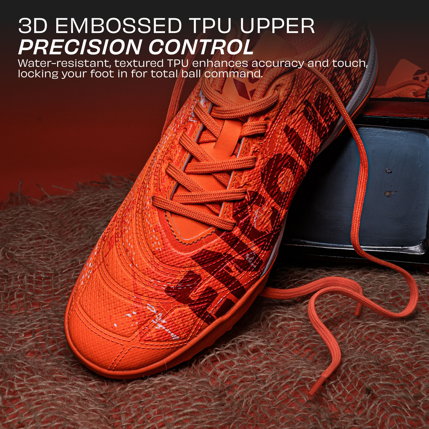 Image of NIVIA Encounter Retro Football Turf with Duofoam Cushioning, TPU 3D Embossed Upper Football Shoes For Men