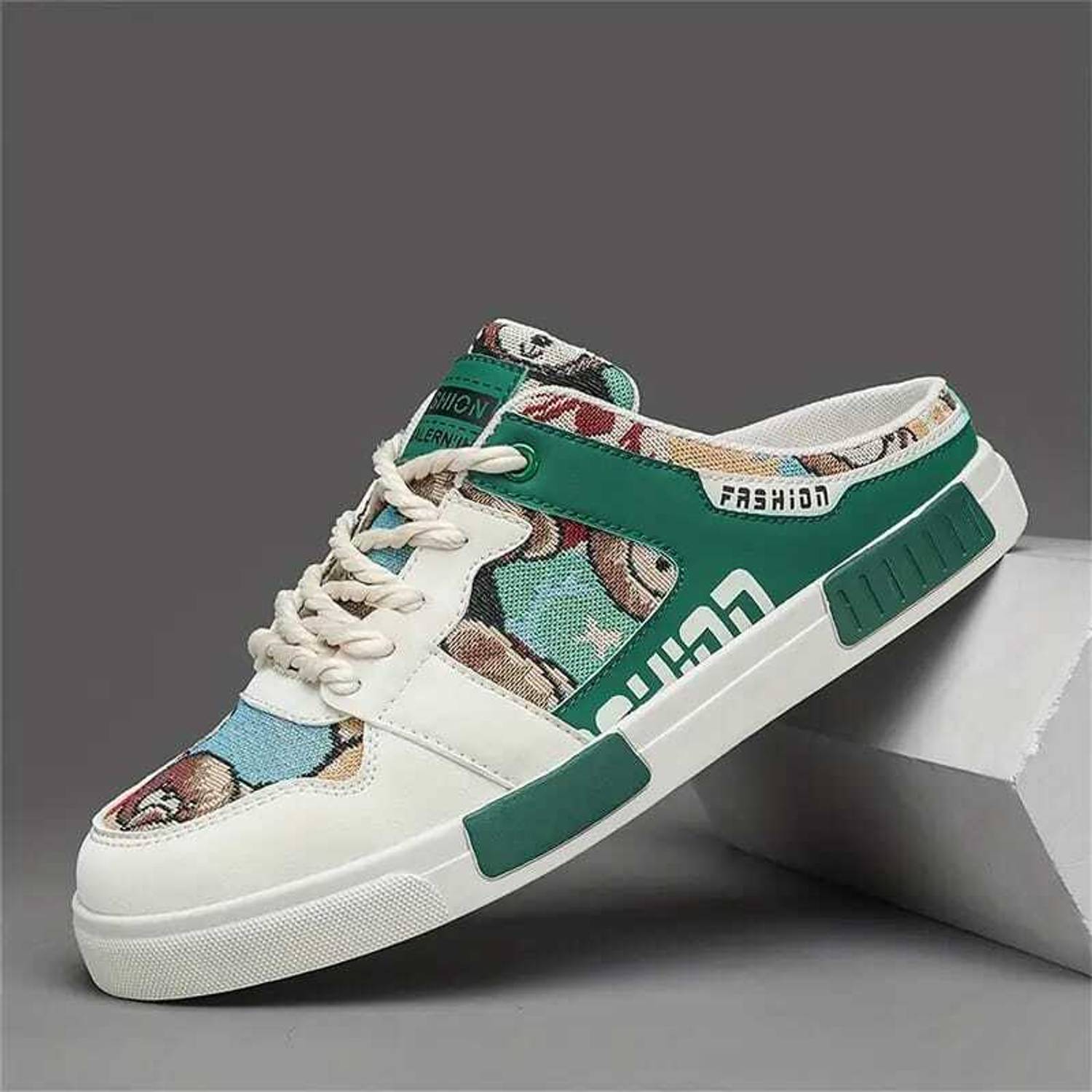 Blue Pop Men's Blue Slip-on Sneakers - Image 1