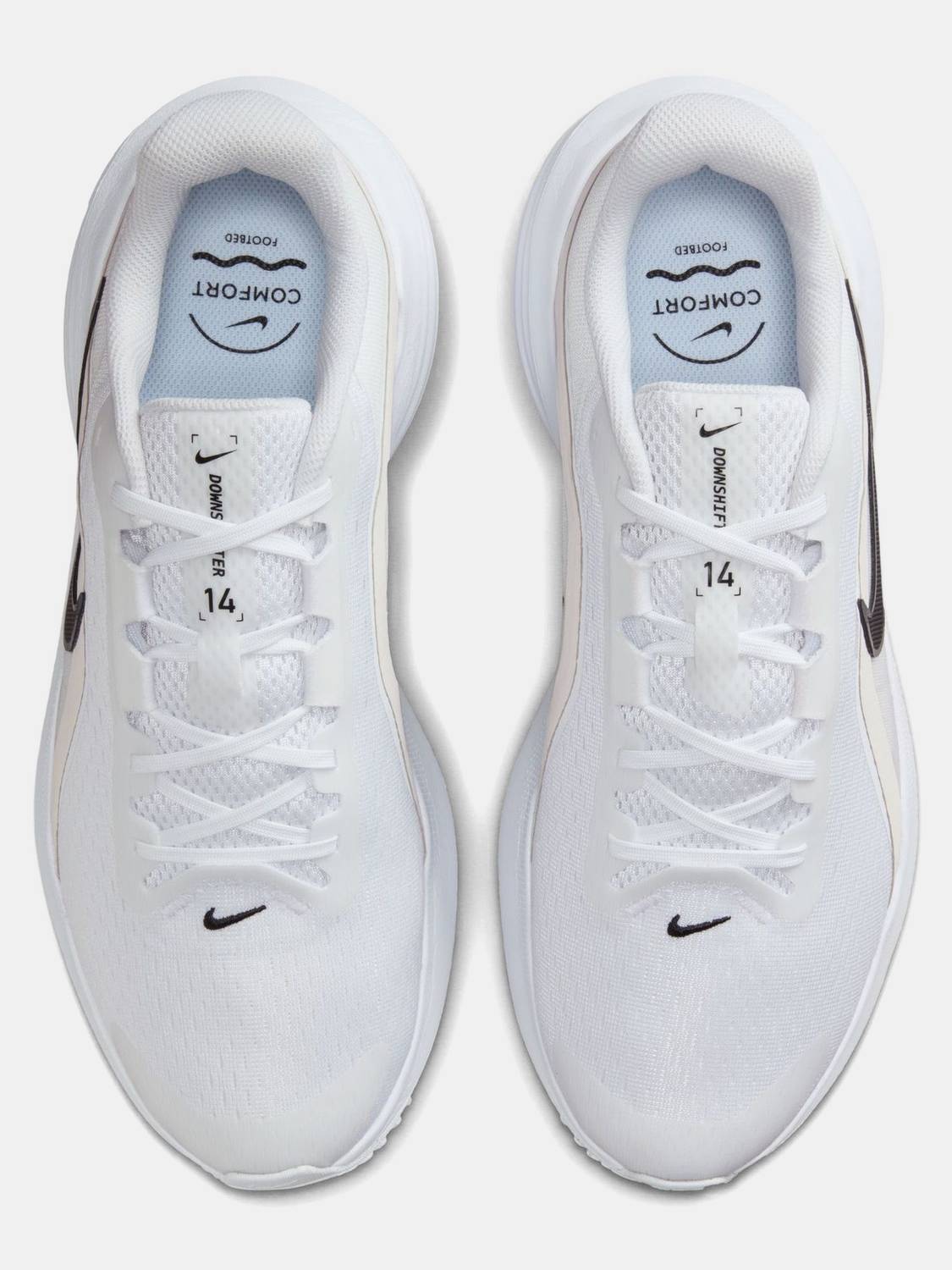 Nike Downshifter 14 Men's Running Shoes White - Image 3