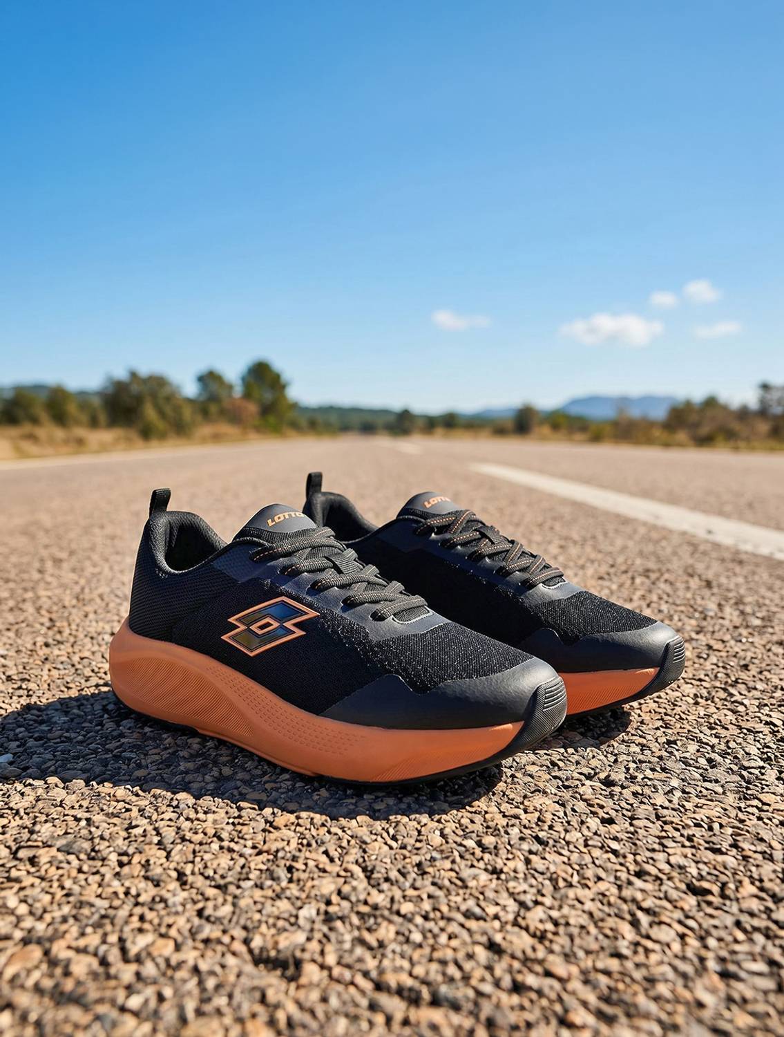 LOTTO Energex Running Shoes For Men Black - Image 1