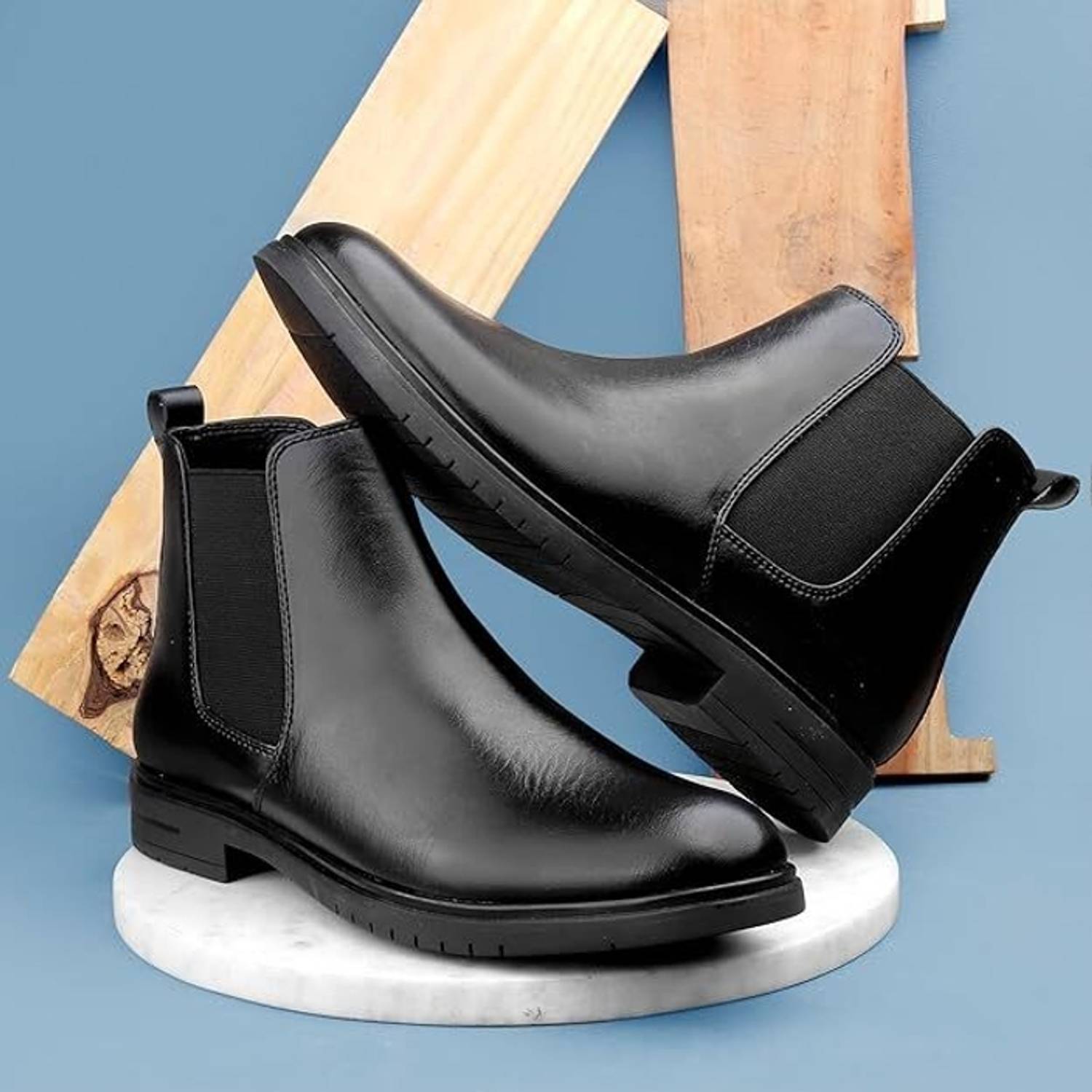 TRM Men's Black Boots - Image 5