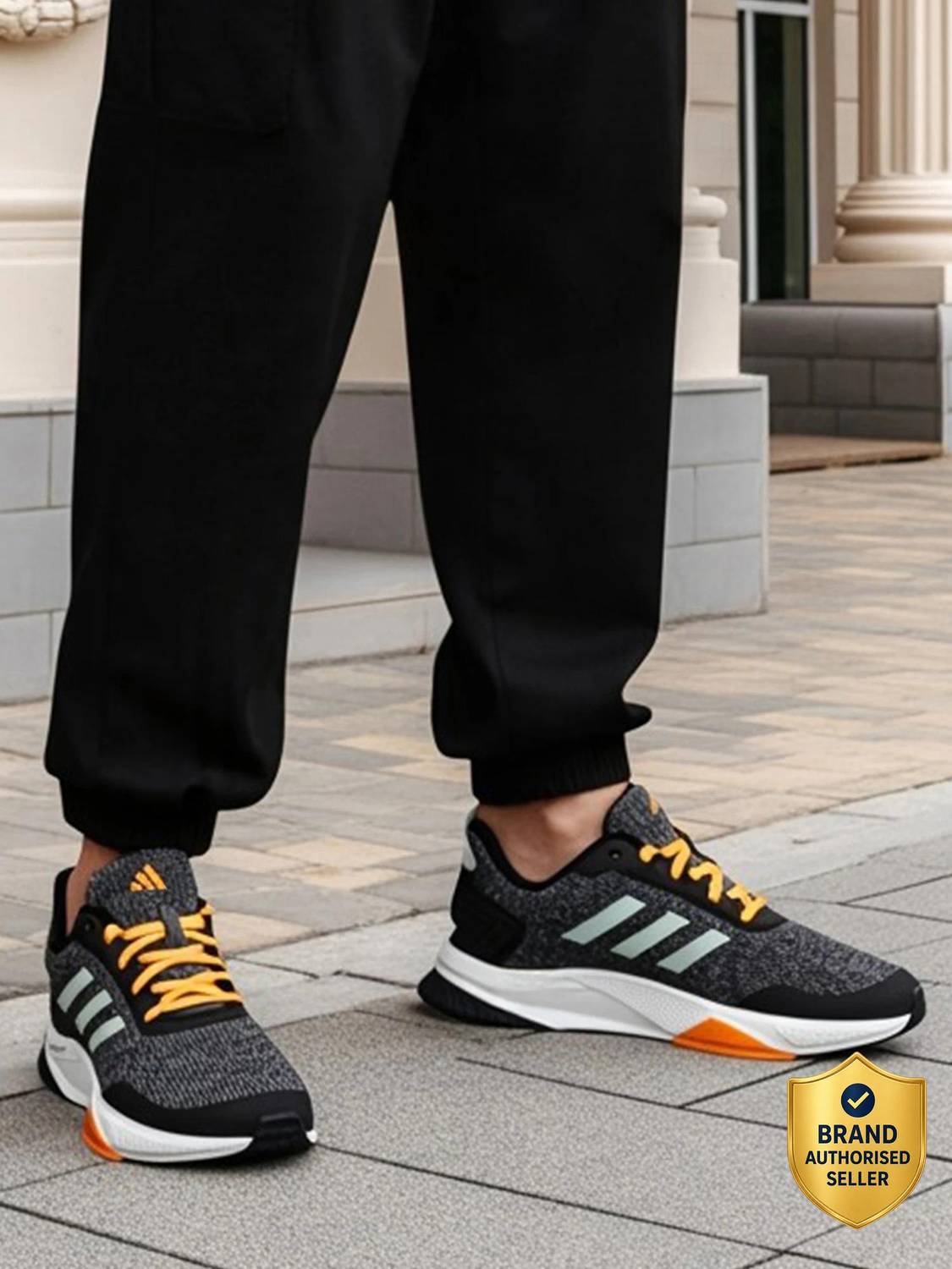 ADIDAS RUN STEADY M Running Shoes for Men (Gray)