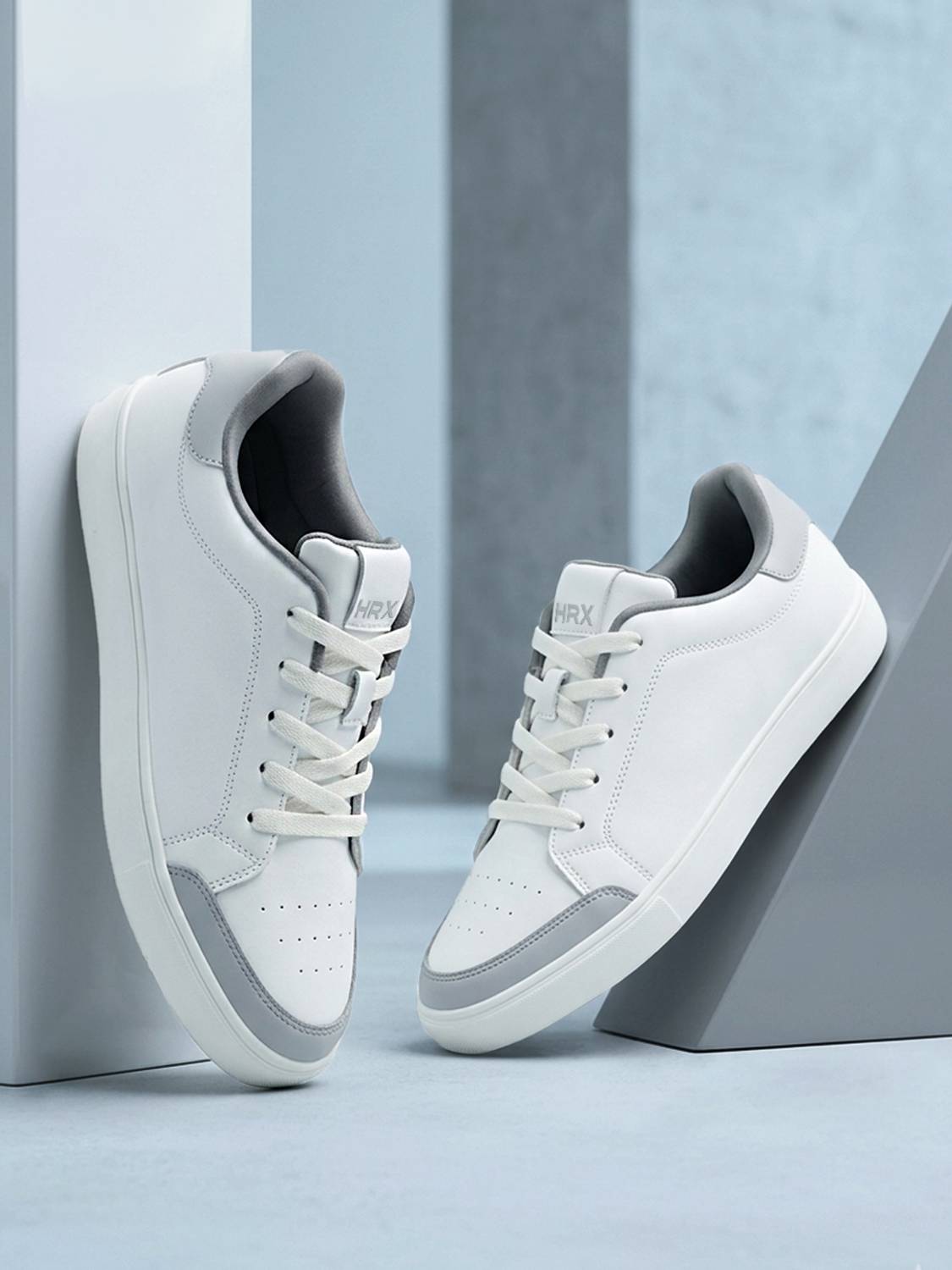 HRX by Hrithik Roshan Men's White Sneakers - Image 1