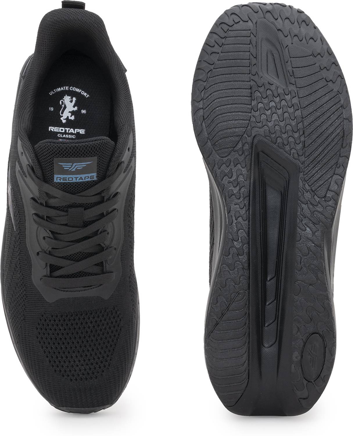 RED TAPE Black Men's Low-Cut Sports Shoes - Image 5