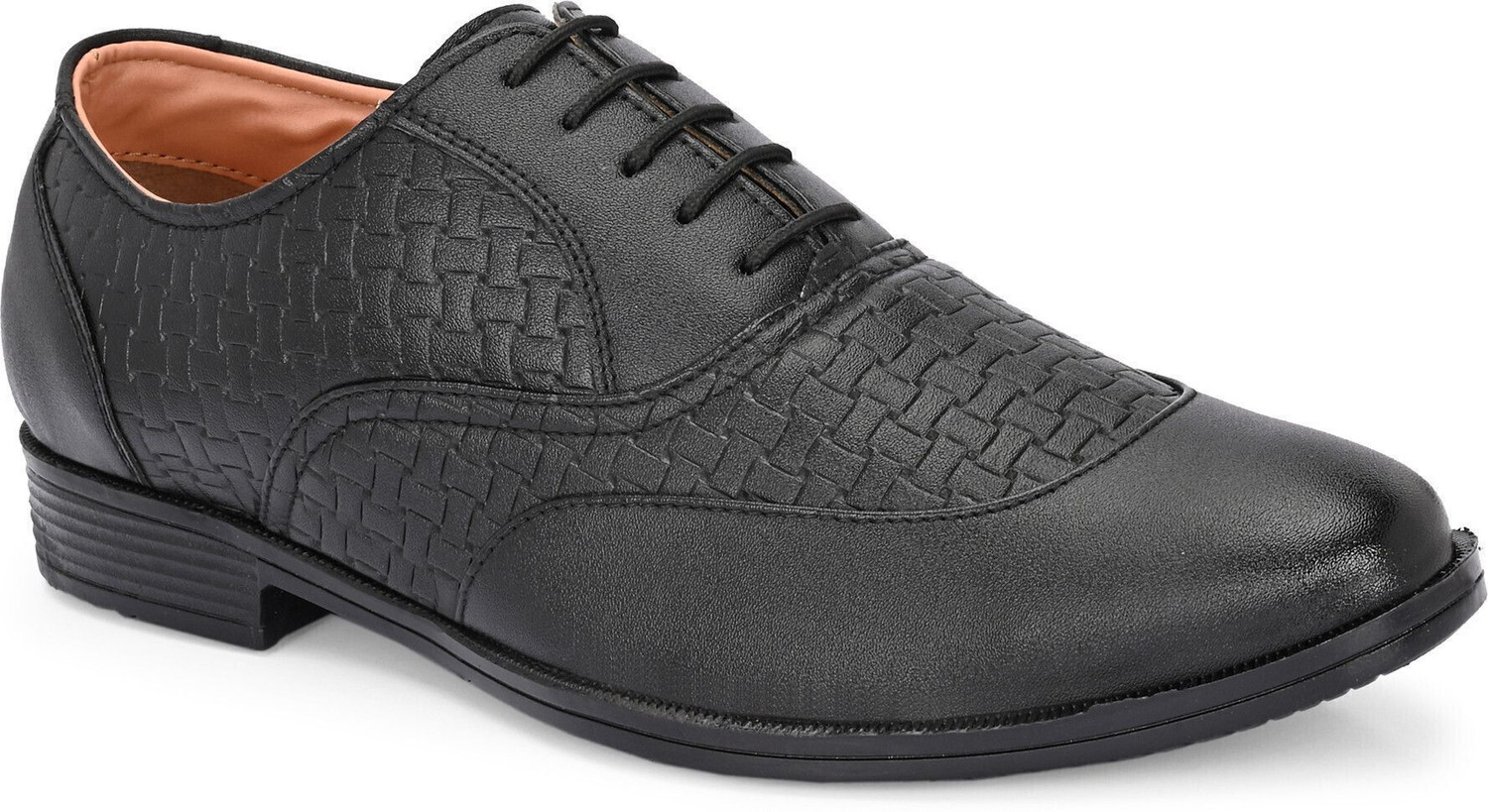 Image of KILLER Designer Derby Napa Leather Black Lace-Ups Office Party Ethnic Wear Formal Shoes Party Wear For Men