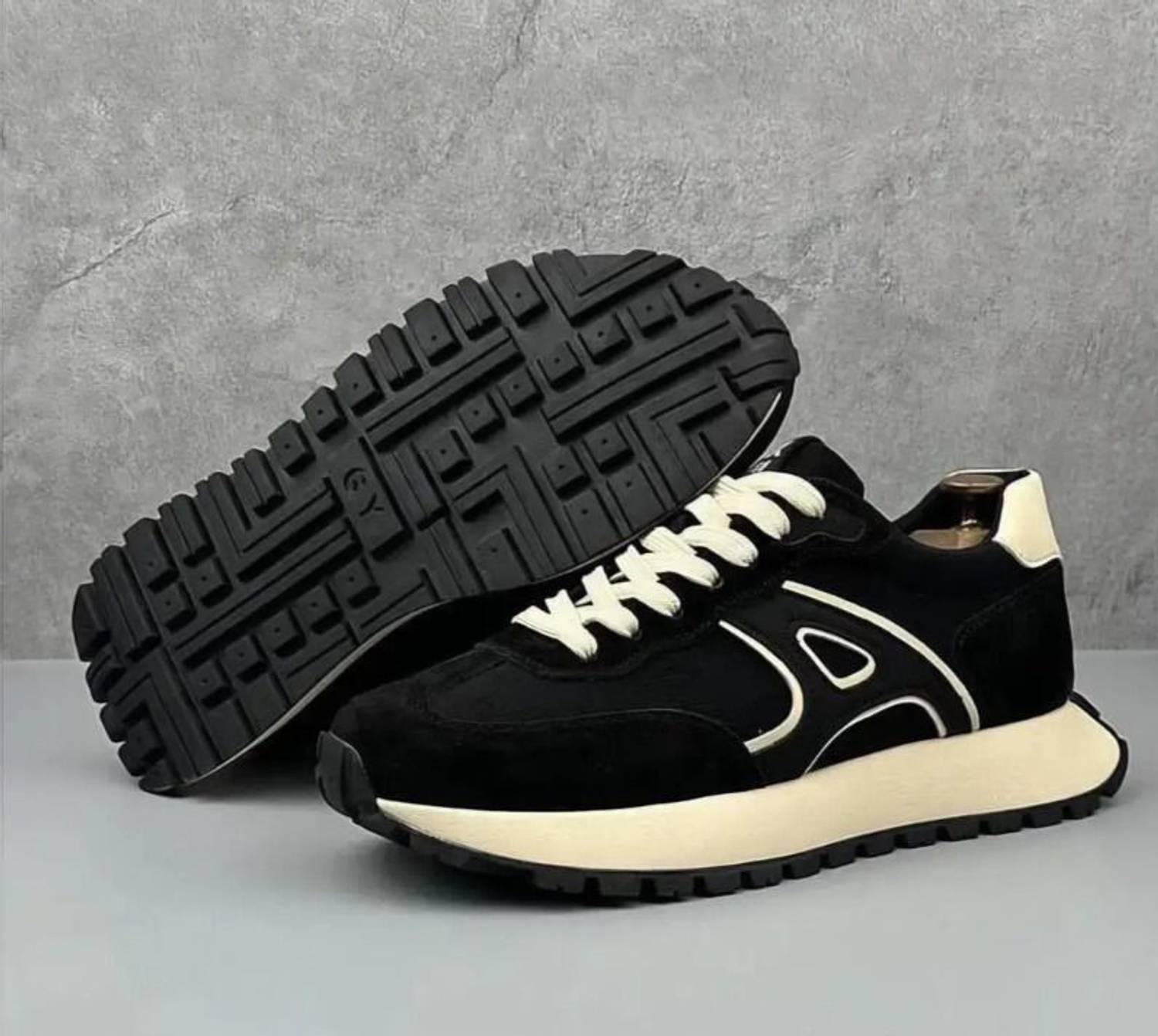 ayush&sons Unisex Black Sneakers - Image 3