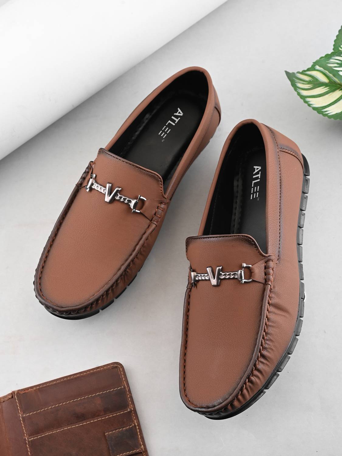 Atlee Men’s Loafers | Slip-On Casual Formal Shoes | Lightweight & Comfortable Loafers For Men
