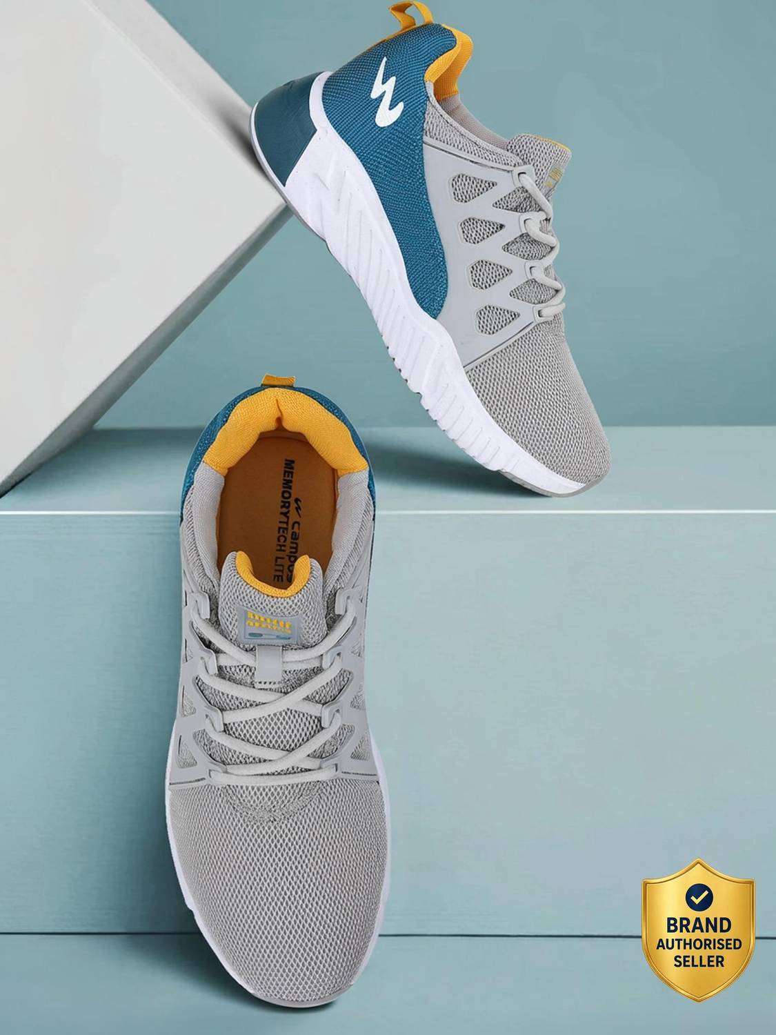 CAMPUS BARLEY Men's Sports Shoes | Memory Foam Comfort & Anti-Slip Sole Design |Lace-Up Running Shoes For Men