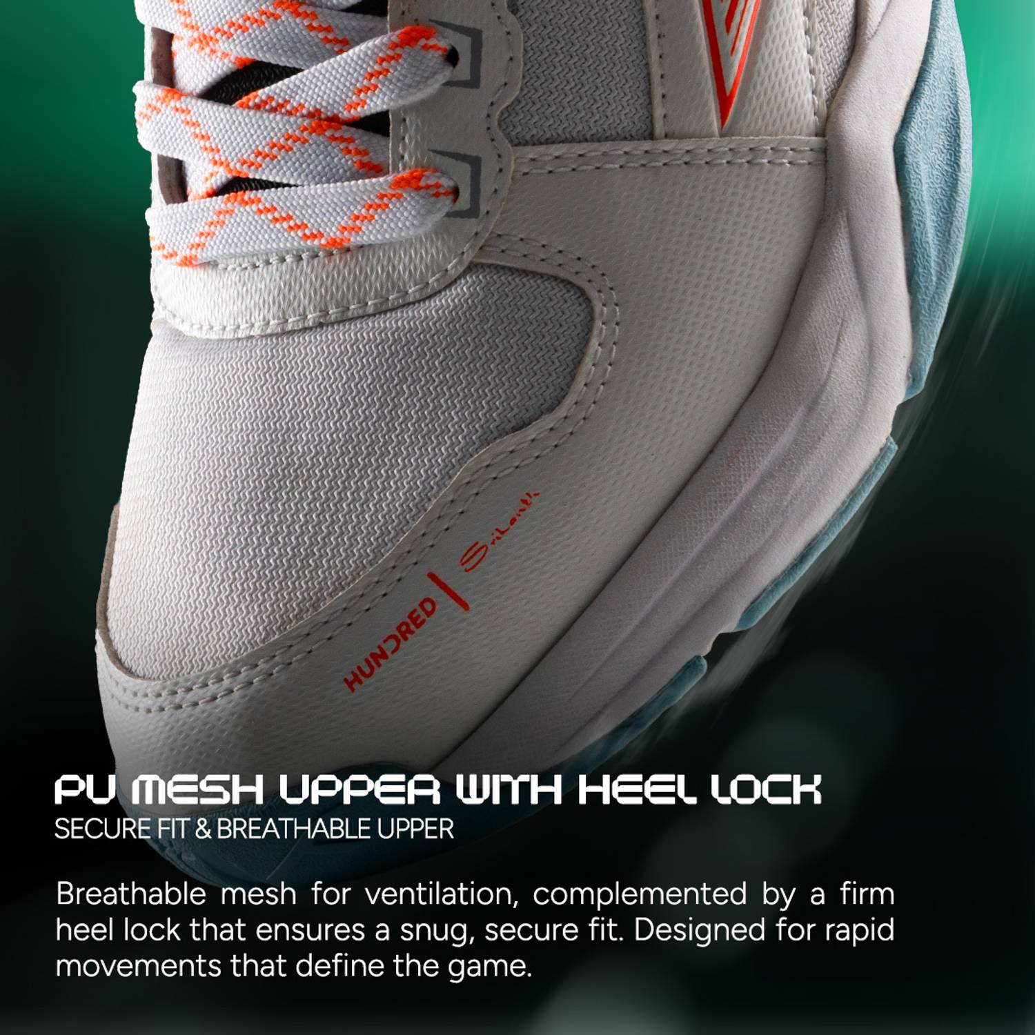 Hundred Quantum Badminton Shoes For Men White - Image 5