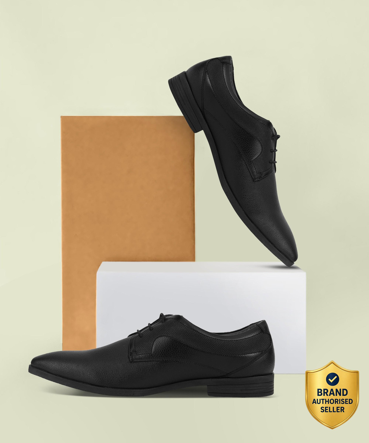 Image of Bata Cedric Milled Derby For Men