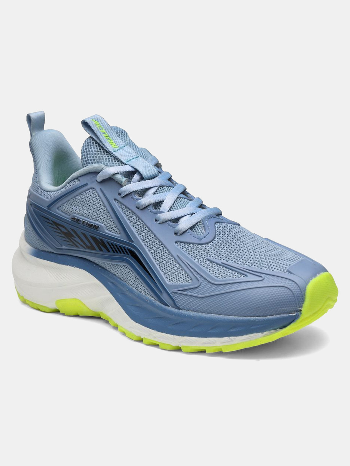 Image of action Athleo N-2007 Lightweight Comfortable Trendy Breathable Sports Lace-Up Running Shoes For Men