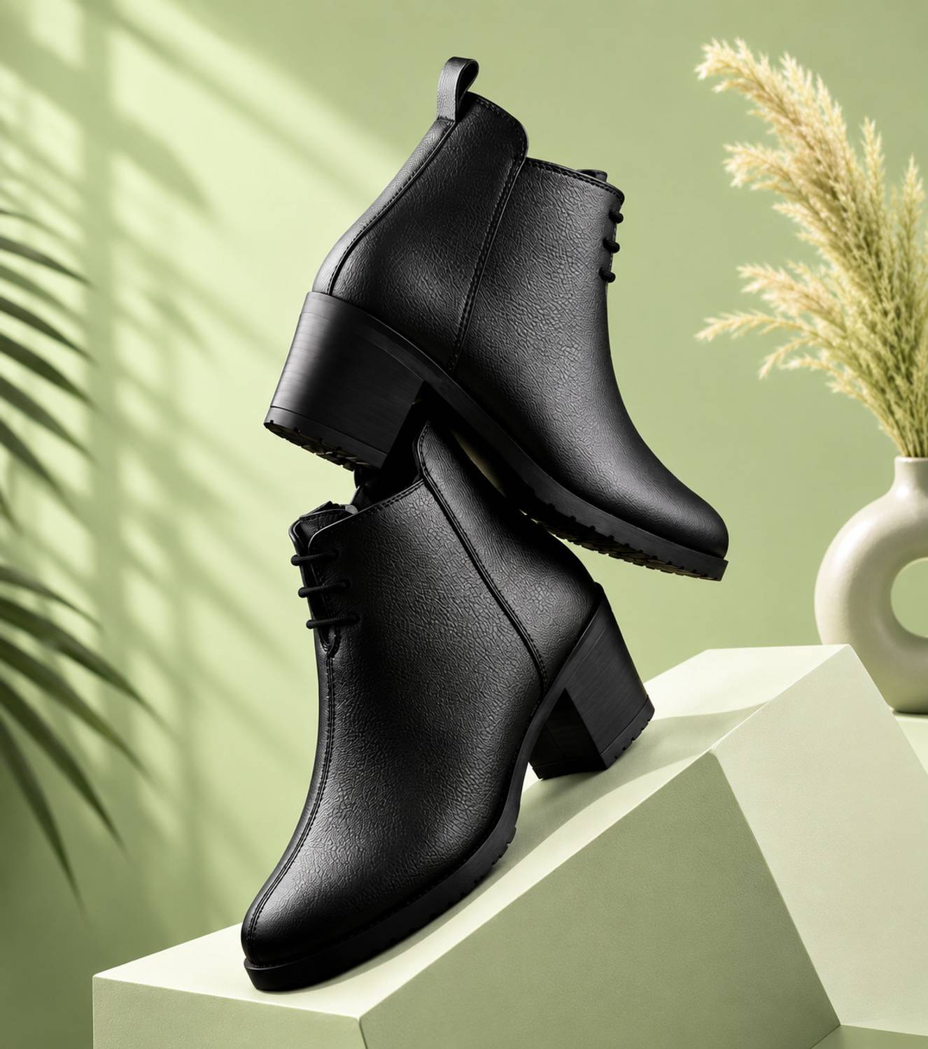 Lyser Women Black Boots - Image 1