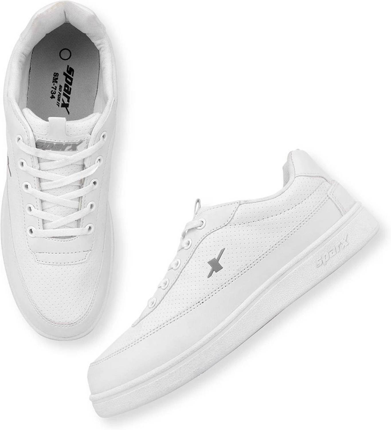 Sparx SM 734 White Men's Sneakers - Image 4